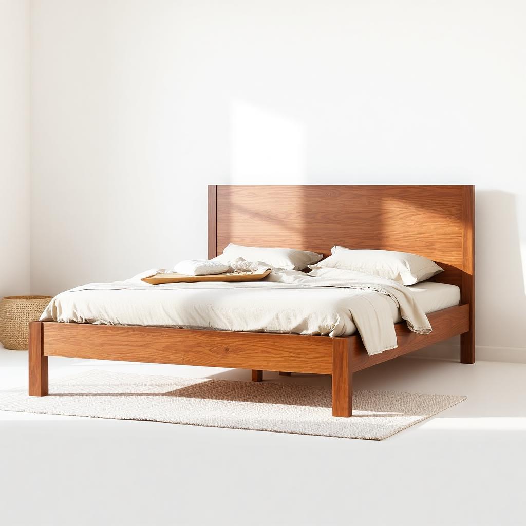 Walnut Queen Bed Frame